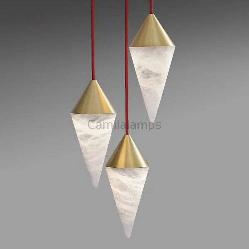 Modern Alabaster Cone Cluster Chandelier - Camilalamps - Moder - 1316 - 9 Lig - 2