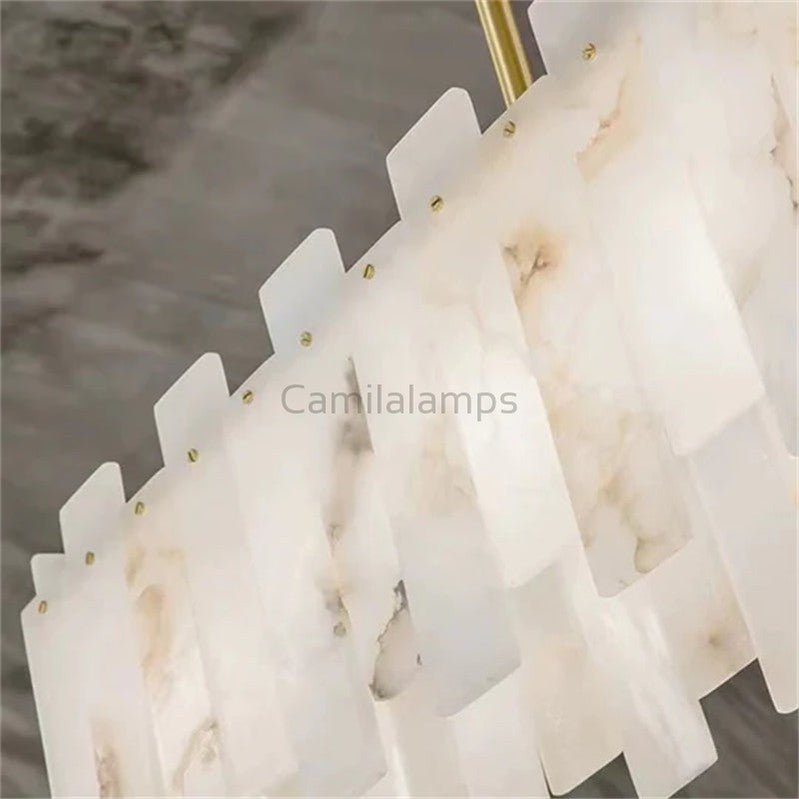 Modern Alabaster Linear Chandelier - Camilalamps - Moder - 1313 - 1