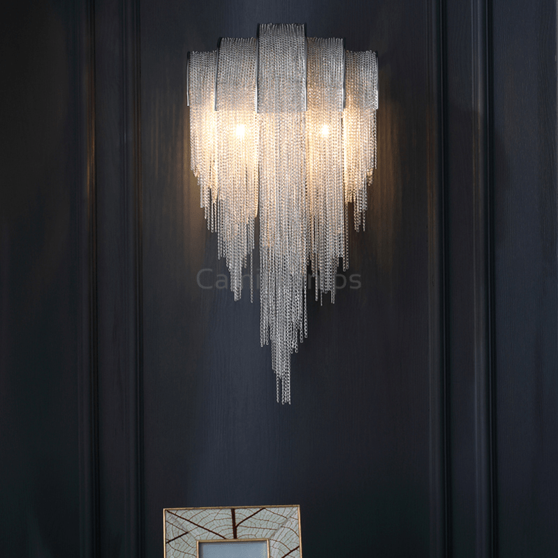 Modern Aluminum Chain Tassel Wall Sconce - Camilalamps - ILM0592