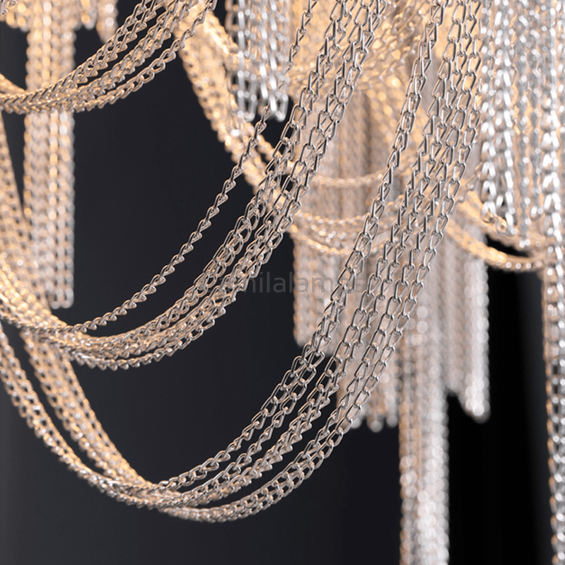 Modern Aluminum Chain Tassel Wall Sconce - Camilalamps - ILM0592
