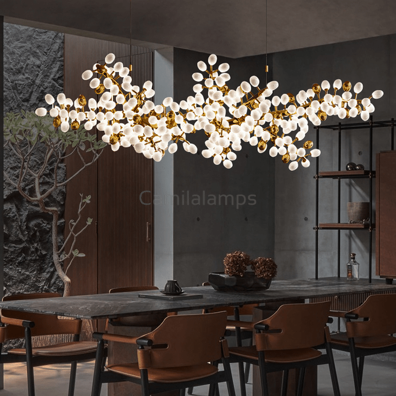 Modern Artistic Linear Elegant Grape Extra Large Chandelier - Camilalamps - CA - 0024