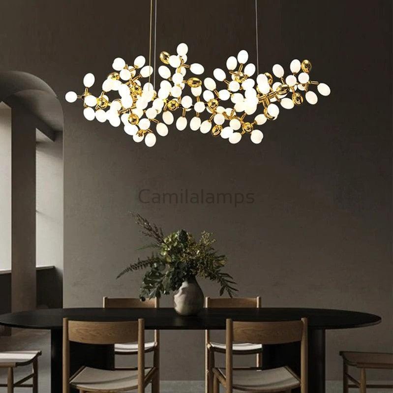Modern Artistic Linear Grape Chandelier - Camilalamps - Ca-10022
