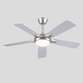 Modern Ceiling Fans with Lights 6 Speeds Reversible Dual Finish Wooden Blades 52