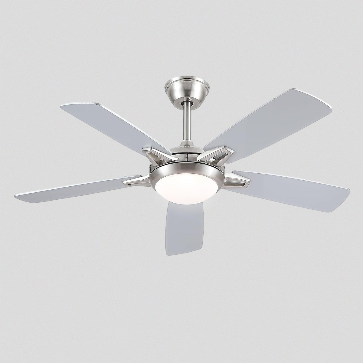 Modern Ceiling Fans with Lights 6 Speeds Reversible Dual Finish Wooden Blades 52" - Camilalamps - CA - CFWL - 016