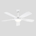 Modern Ceiling Fans with Lights 6 Speeds Reversible Dual Finish Wooden Blades 52