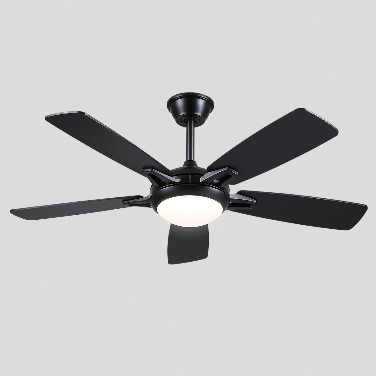 Modern Ceiling Fans with Lights 6 Speeds Reversible Dual Finish Wooden Blades 52" - Camilalamps - CA - CFWL - 016