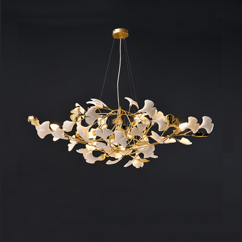 Modern Ceramic Ginkgo Chandelier - Camilalamps - ILM0687