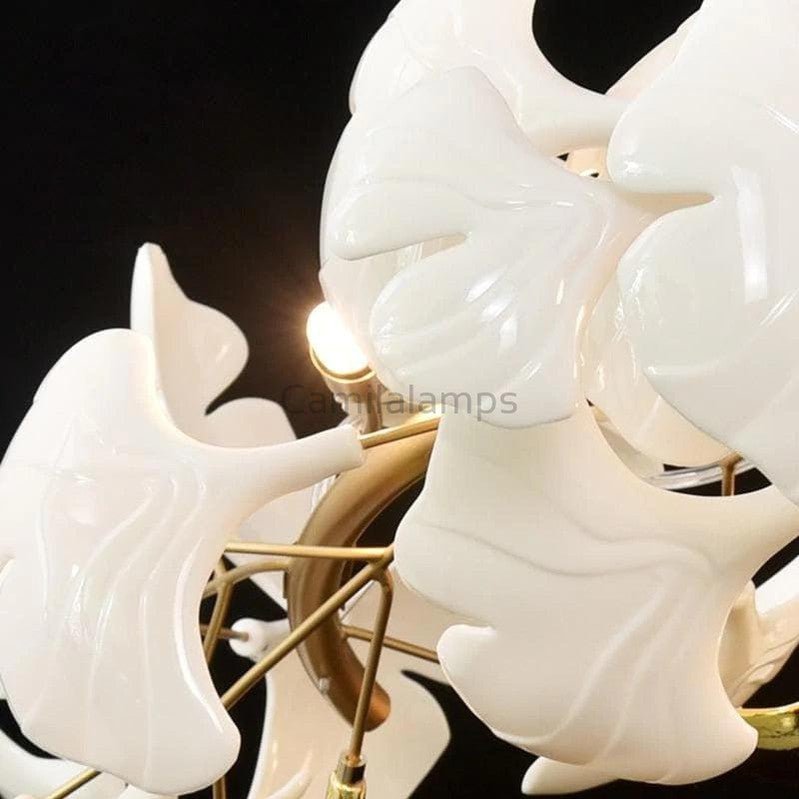 Modern Ceramic Petal Chandelier - Camilalamps - ILC0384