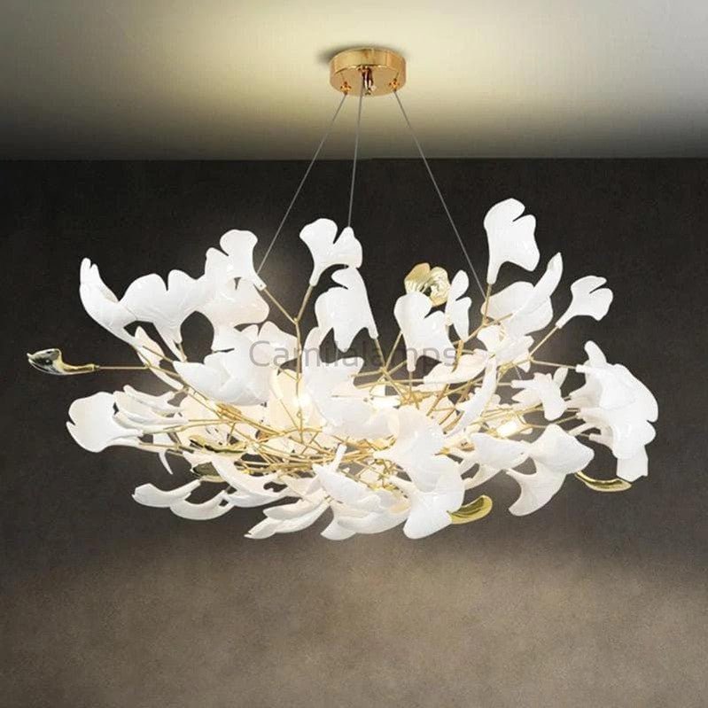 Modern Ceramic Petal Chandelier - Camilalamps - ILM0383