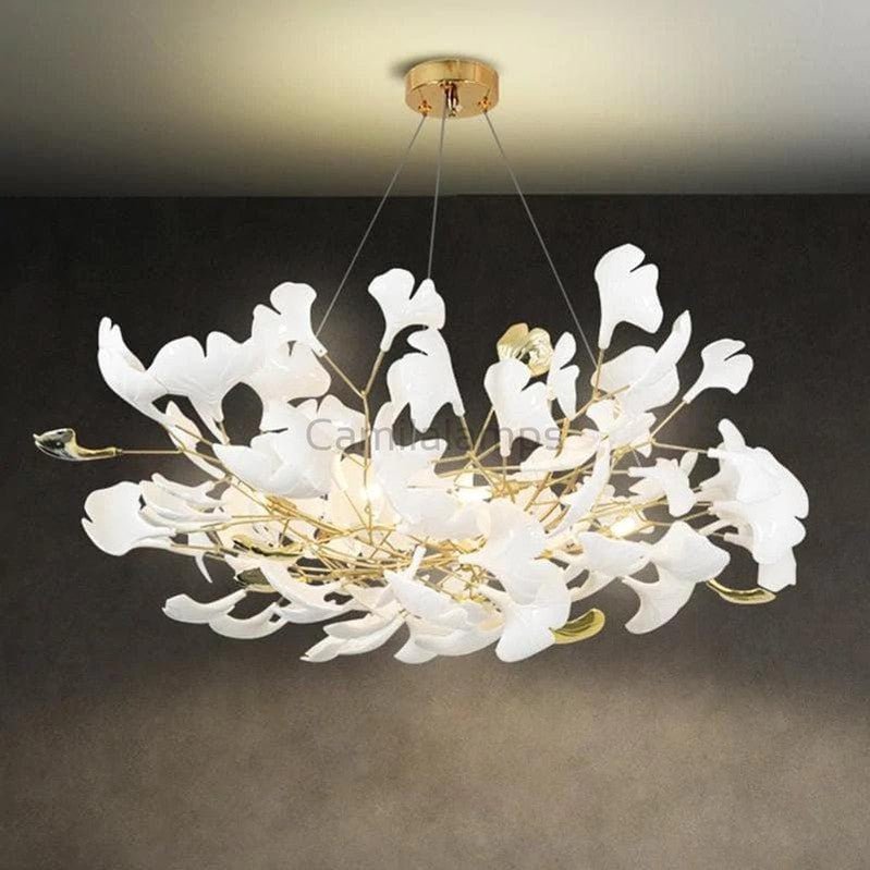 Modern Ceramic Petal Chandelier - Camilalamps - ILC0383