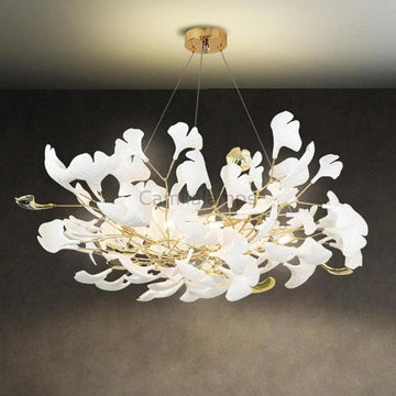 Modern Ceramic Petal Chandelier - Camilalamps - ILC0383