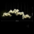 Modern Creative Ginkgo Linear Chandelier - Camilalamps - ILC1025