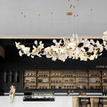 Modern Creative Ginkgo Linear Chandelier - Camilalamps - ILC1025