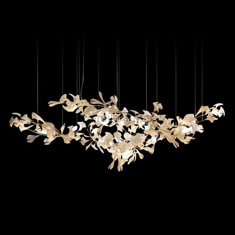 Modern Creative Ginkgo Linear Chandelier - Camilalamps - ILC1023
