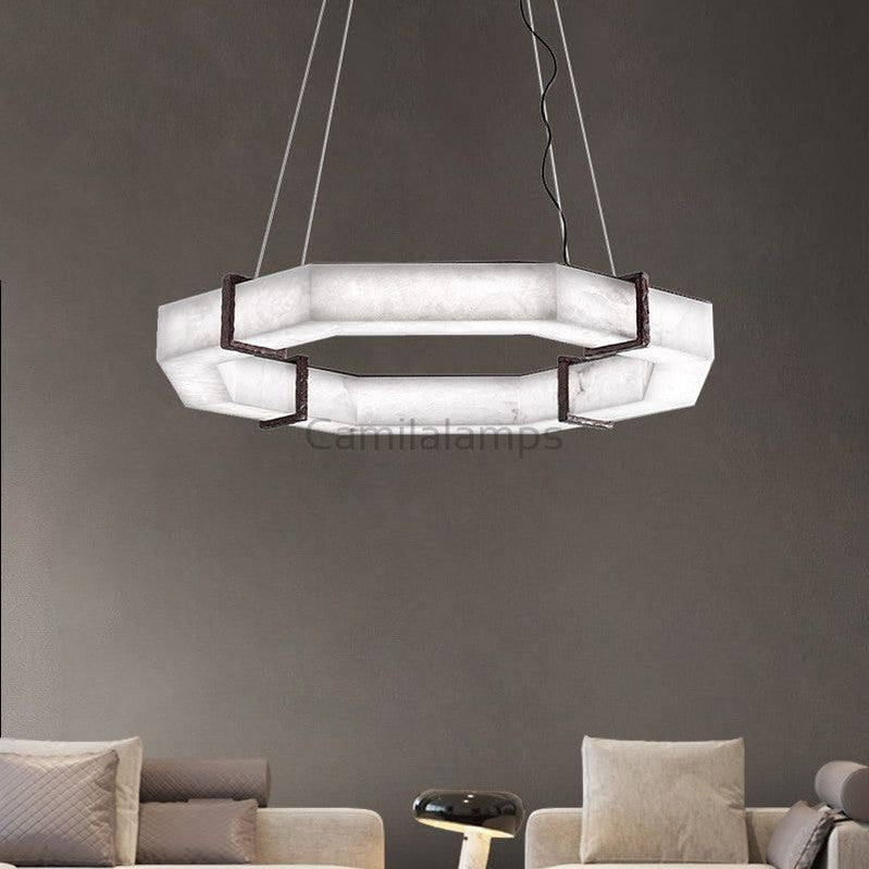 Modern Creative Retro Alabaster Chandelier - Camilalamps - Moder - 1301 - D23.6 - 1