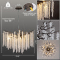 Modern Crystal Chandelier, 47.2
