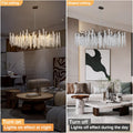 Modern Crystal Chandelier, 47.2