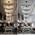 Modern Crystal Chandelier, 47.2