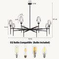 Modern Crystal Chandelier 6 Lights Brass, 42in Gold Round K9 Crystal Chandelier,Pendant Ceiling Light for Dining Living Room Bedroom Entryway, E12 Bulbs Included - Camilalamps - B0DNYPBD7W