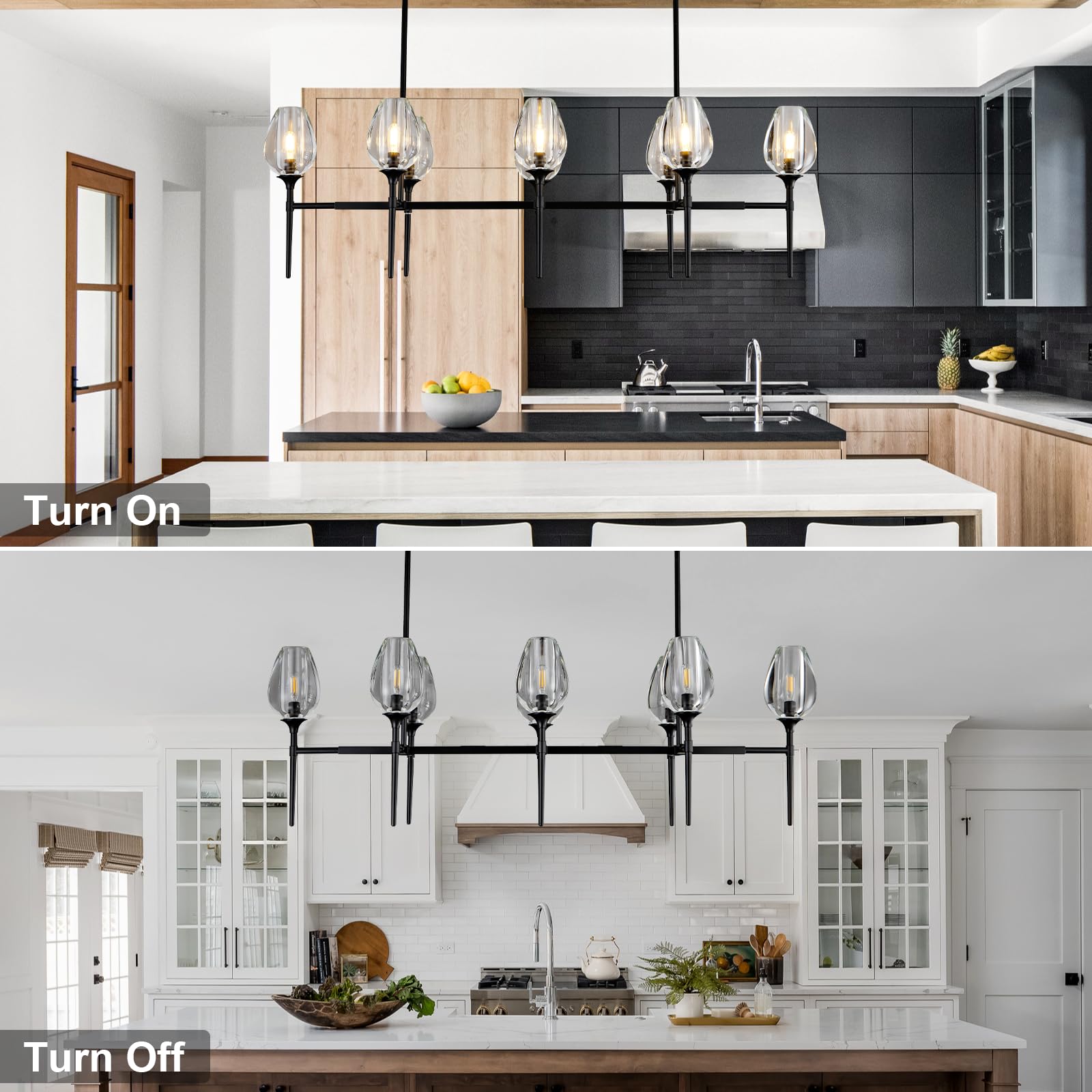 Modern Crystal Chandelier 6 Lights Brass, 42in Gold Round K9 Crystal Chandelier,Pendant Ceiling Light for Dining Living Room Bedroom Entryway, E12 Bulbs Included - Camilalamps - B0DNYPBD7W