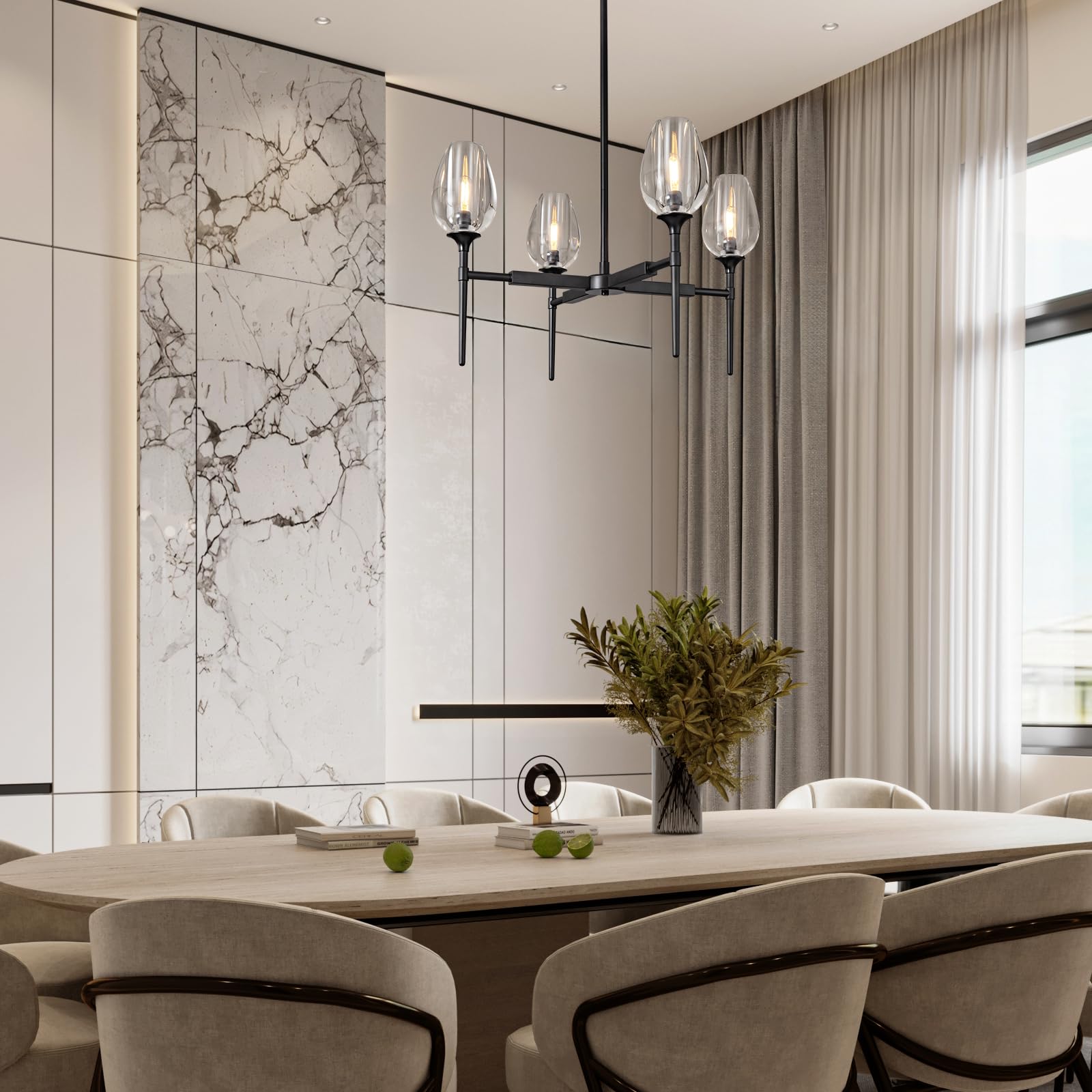 Modern Crystal Chandelier 6 Lights Brass, 42in Gold Round K9 Crystal Chandelier,Pendant Ceiling Light for Dining Living Room Bedroom Entryway, E12 Bulbs Included - Camilalamps - B0DNYPBD7W