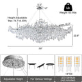Modern Crystal Chandelier, 60