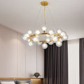Modern Glass Round Chandelier For Living Room - Camilalamps - Caa-11Z0090