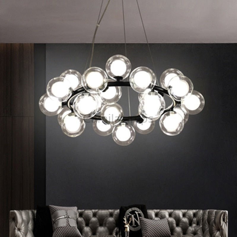 Modern Glass Round Chandelier For Living Room - Camilalamps - Caa-11Z0126