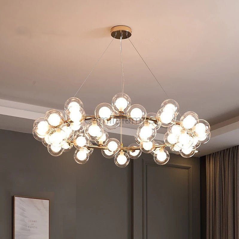Modern Glass Round Chandelier For Living Room - Camilalamps - Caa-11Z0126