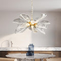 Modern Gold Staircase Chandelier, H78 Large Chandelier for High Ceilings,20 - Lights Staircase Pendant Light W/LED Double Light Source,Platinum Leaf Long Hanging Light for Foyer Entryway - Gold - Camilalamps - B0DWK929Q1