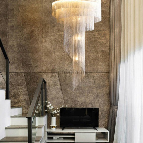 Modern Grand Chain Tassel Chandelier - Camilalamps - Tassel - 0058