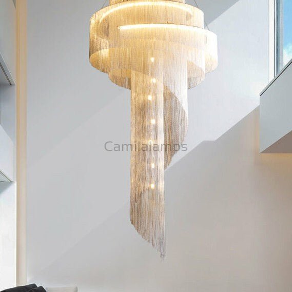Modern Grand Chain Tassel Chandelier - Camilalamps - Tassel-10058
