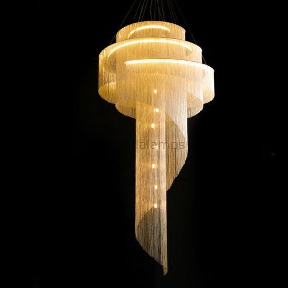 Modern Grand Chain Tassel Chandelier - Camilalamps - Tassel-10058