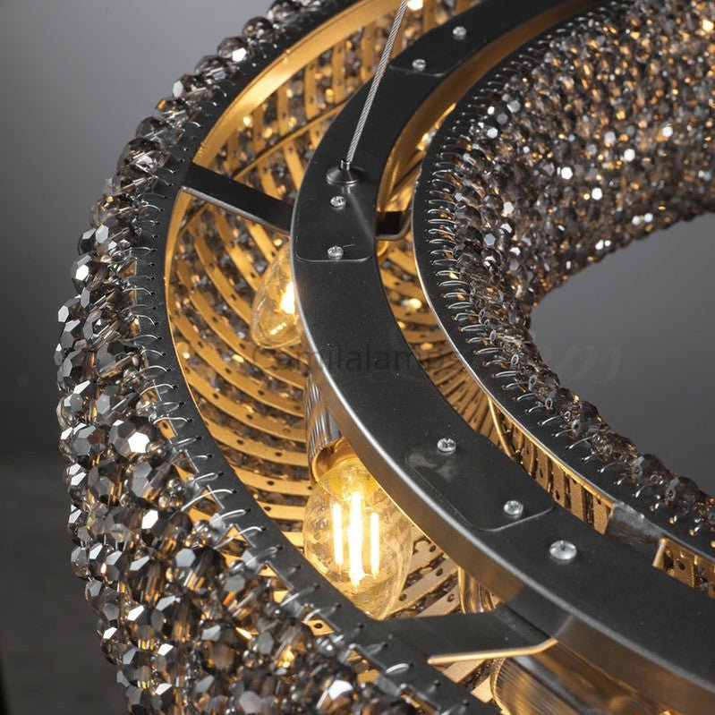 Modern Halo Round Chandelier - Camilalamps - CAM1593