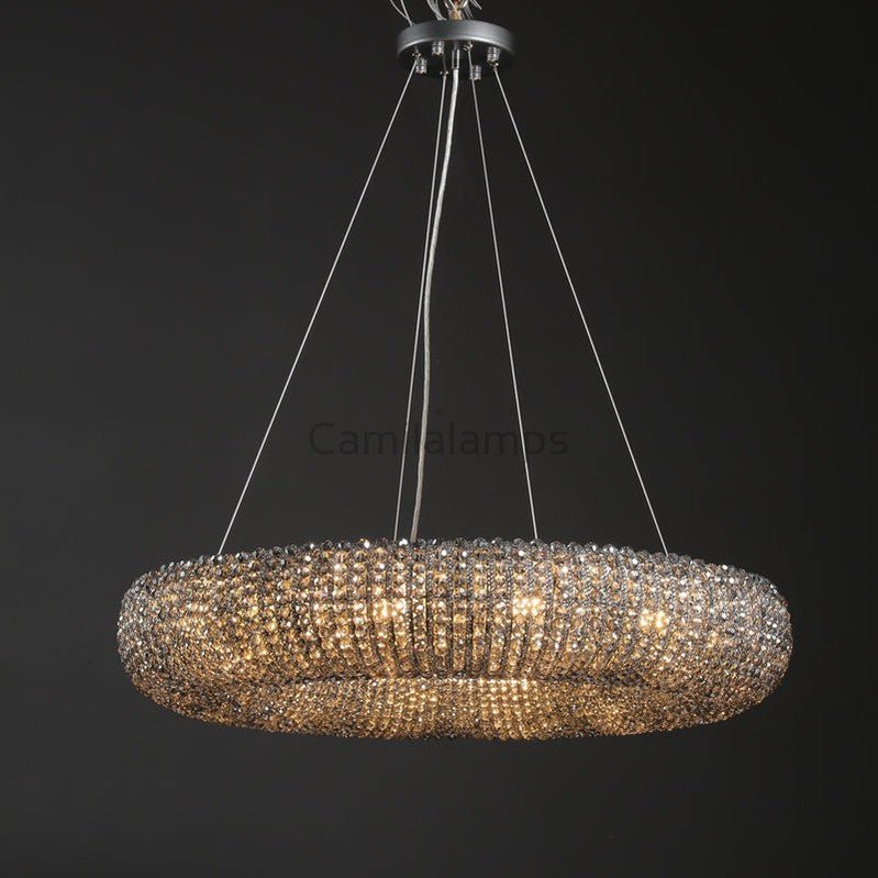 Modern Halo Round Chandelier - Camilalamps - CAM1590