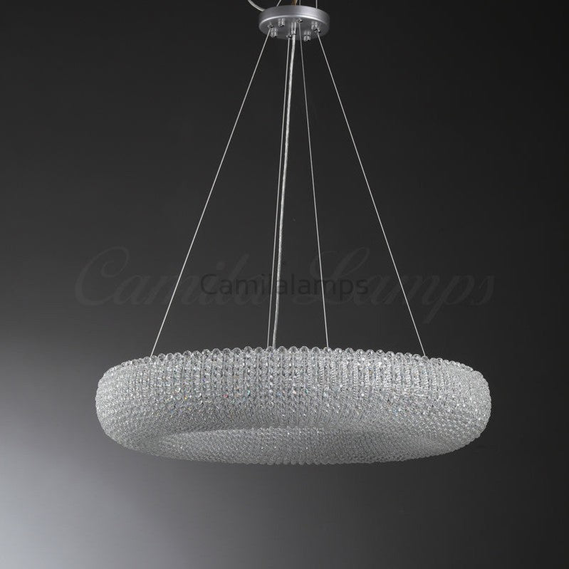 Modern Halo Round Chandelier - Camilalamps - CAM1593