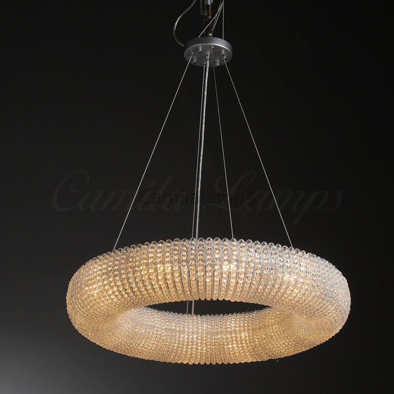 Modern Halo Round Chandelier - Camilalamps - CAM1593