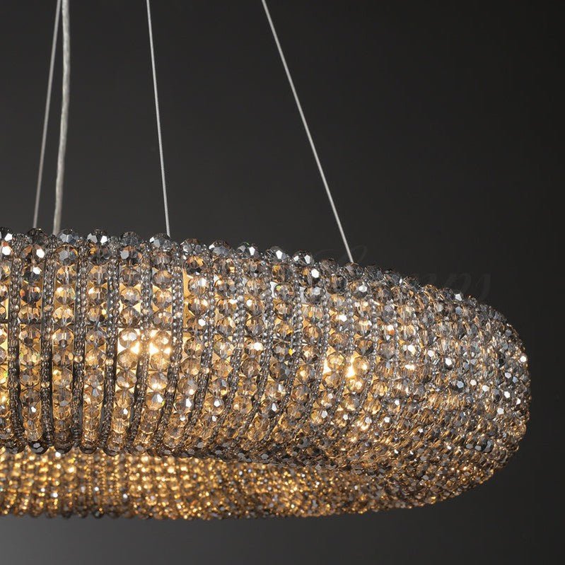 Modern Halo Round Chandelier - Camilalamps - CAM1593