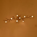 Modern Linear Glass Ball Branch Semi Flush Chandelier - Camilalamps - SID - 1007