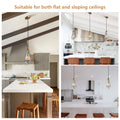 Modern Nickel Pendant Light, Raindrop Hanging Light Fixtures for Kitchen Island, Indoor Crystal Ceiling Light Fixtures with Clear Solid Crystal Raindrop for Living Room Hallway - Camilalamps - B0B1WPKLPX
