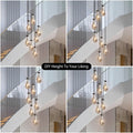 Modern Nickel Pendant Light, Raindrop Hanging Light Fixtures for Kitchen Island, Indoor Crystal Ceiling Light Fixtures with Clear Solid Crystal Raindrop for Living Room Hallway - Camilalamps - B0B1WPKLPX