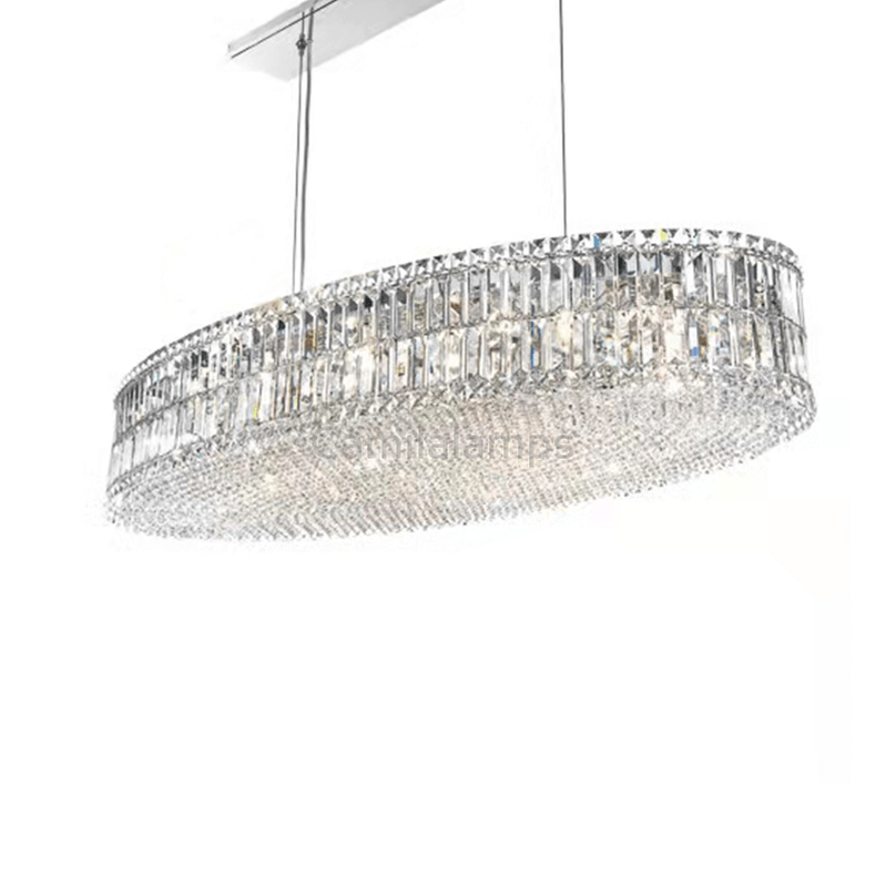 Modern Oval Crystal Chandelier - Camilalamps - ILC0677
