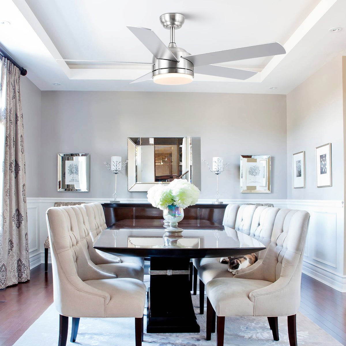 Modern Recessed Ceiling Fan Light - Camilalamps - CA - 8228 - 46CN - DD