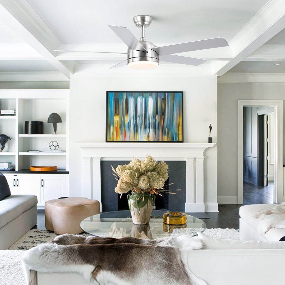 Modern Recessed Ceiling Fan Light - Camilalamps - CA - 8228 - 46CN - DD