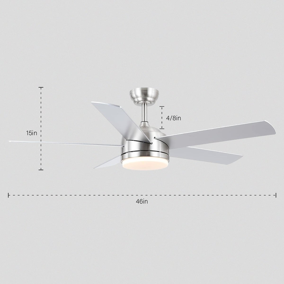 Modern Recessed Ceiling Fan Light - Camilalamps - CA - 8228 - 46CN - DD
