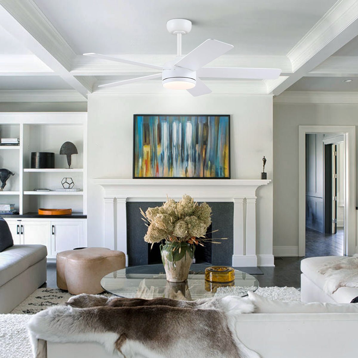 Modern Recessed Ceiling Fan Light - Camilalamps - CA - 8228 - 46CW - DD