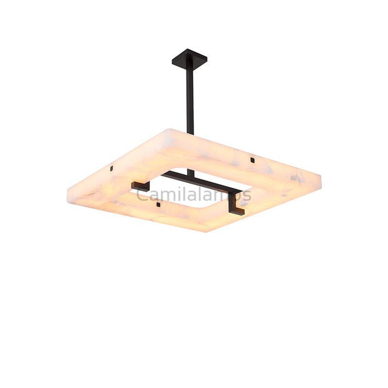 Modern Square Alabaster Chandelier - Camilalamps - Moder - 1311 - 1
