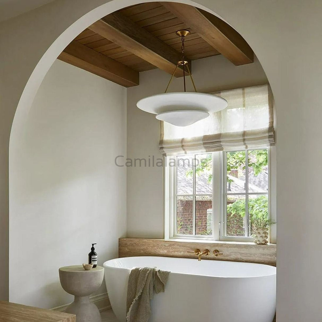 Mollino Large Tiered Chandelier 32" - Camilalamps - CA - 5427BZ - PW