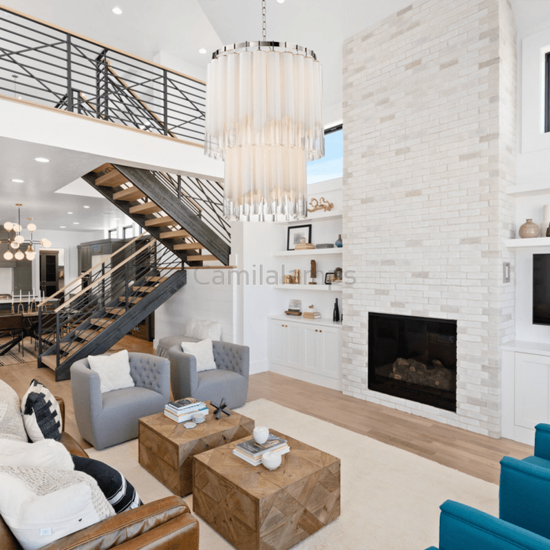 Morna 2 - Tier Round Chandelier 23.8"W - Camilalamps - Ca-1aR2023-1R044sas