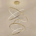Multi Rings Modern Staircase Chandelier - Camilalamps - ILC0375